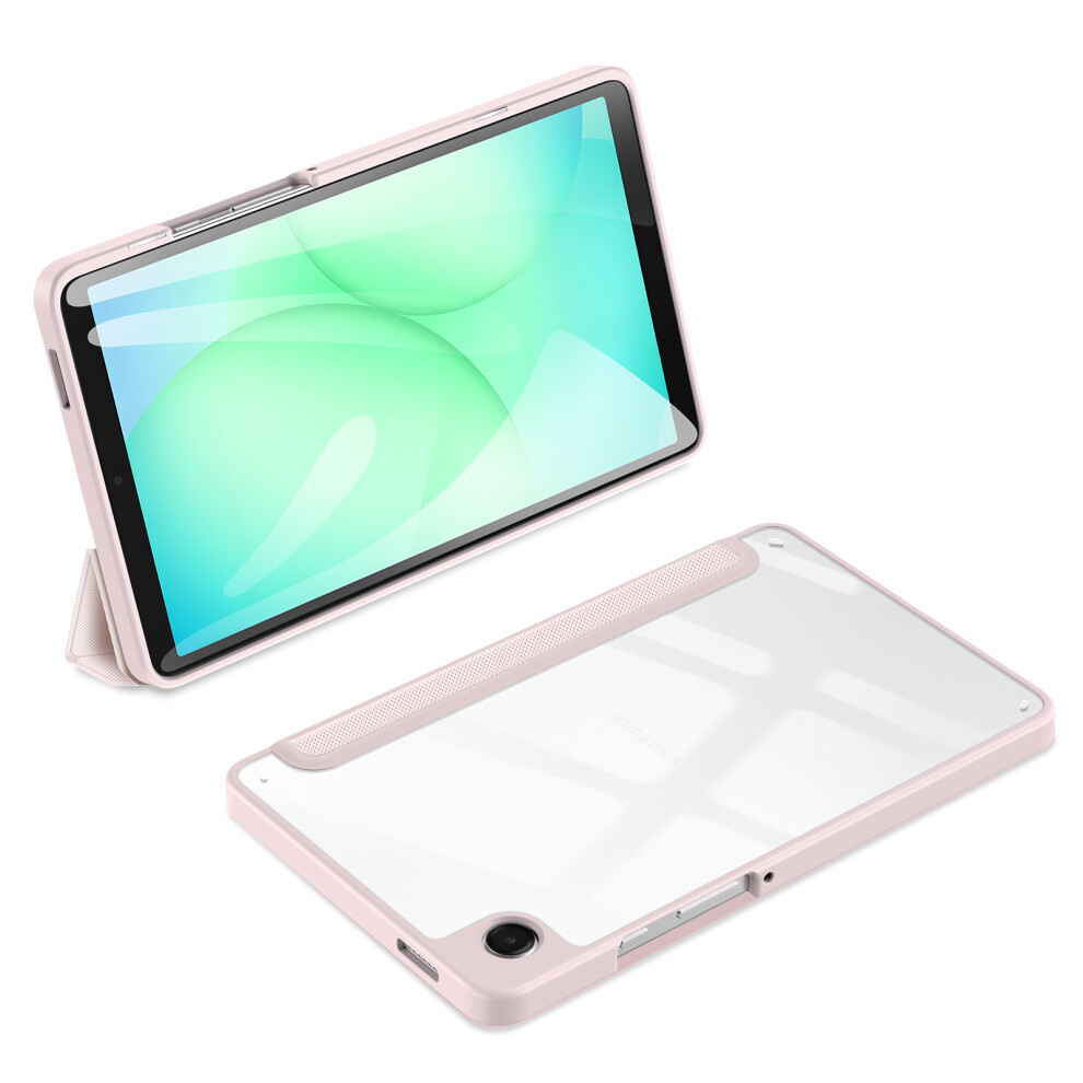 (Pink) For Samsung Galaxy Tab A9 / Galaxy Tab A11 Case Series Tri-Fold Stand Pu Leather Tablet Cover Pink 6914282283461