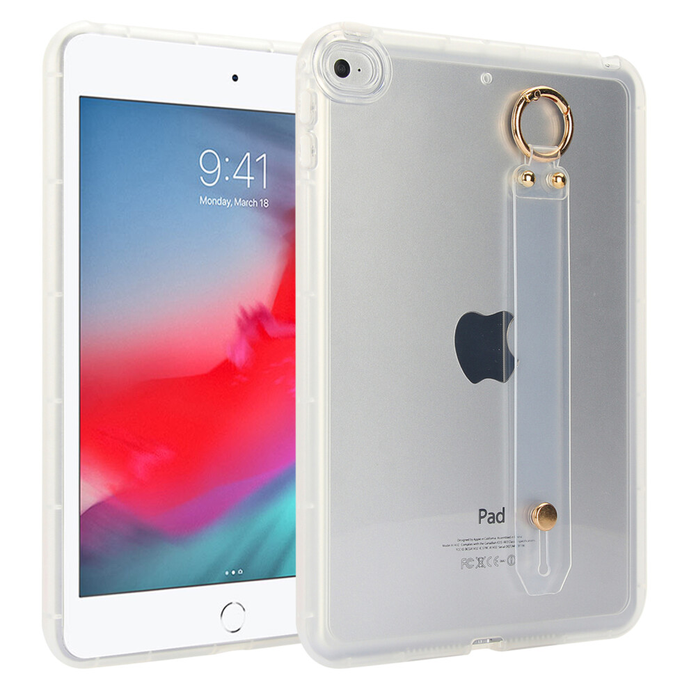 (Transparent) Tablet Case For Ipad Mini (2019) 7.9 Inch / Mini 4 / Mini 3 / Mini 2 / Mini Shockproof Tpu Cover With Wristband 6914285487446