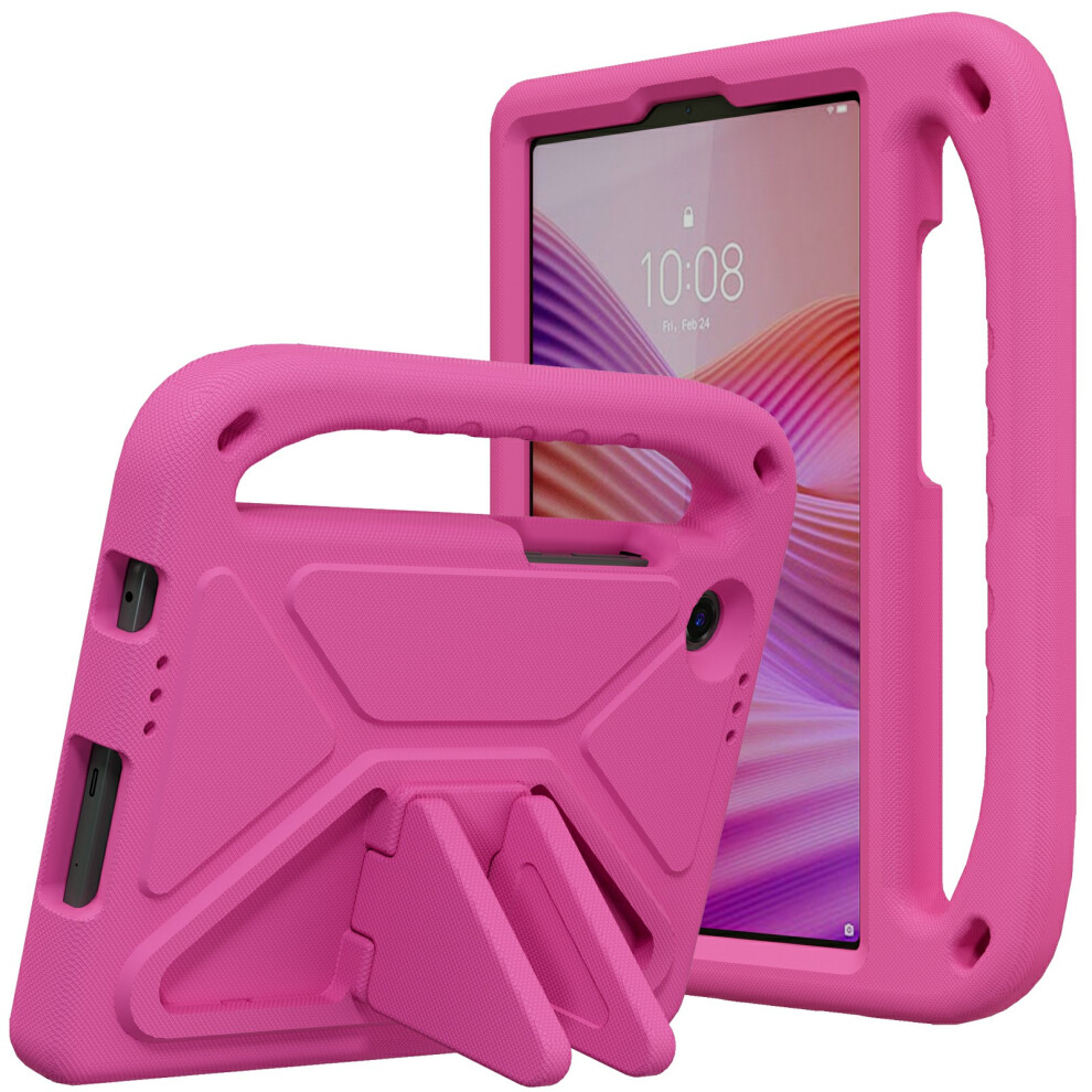 (Rose) For Lenovo Tab K9 / One Case Hand Grip Kickstand Tablet Eva Cover 6914284377557