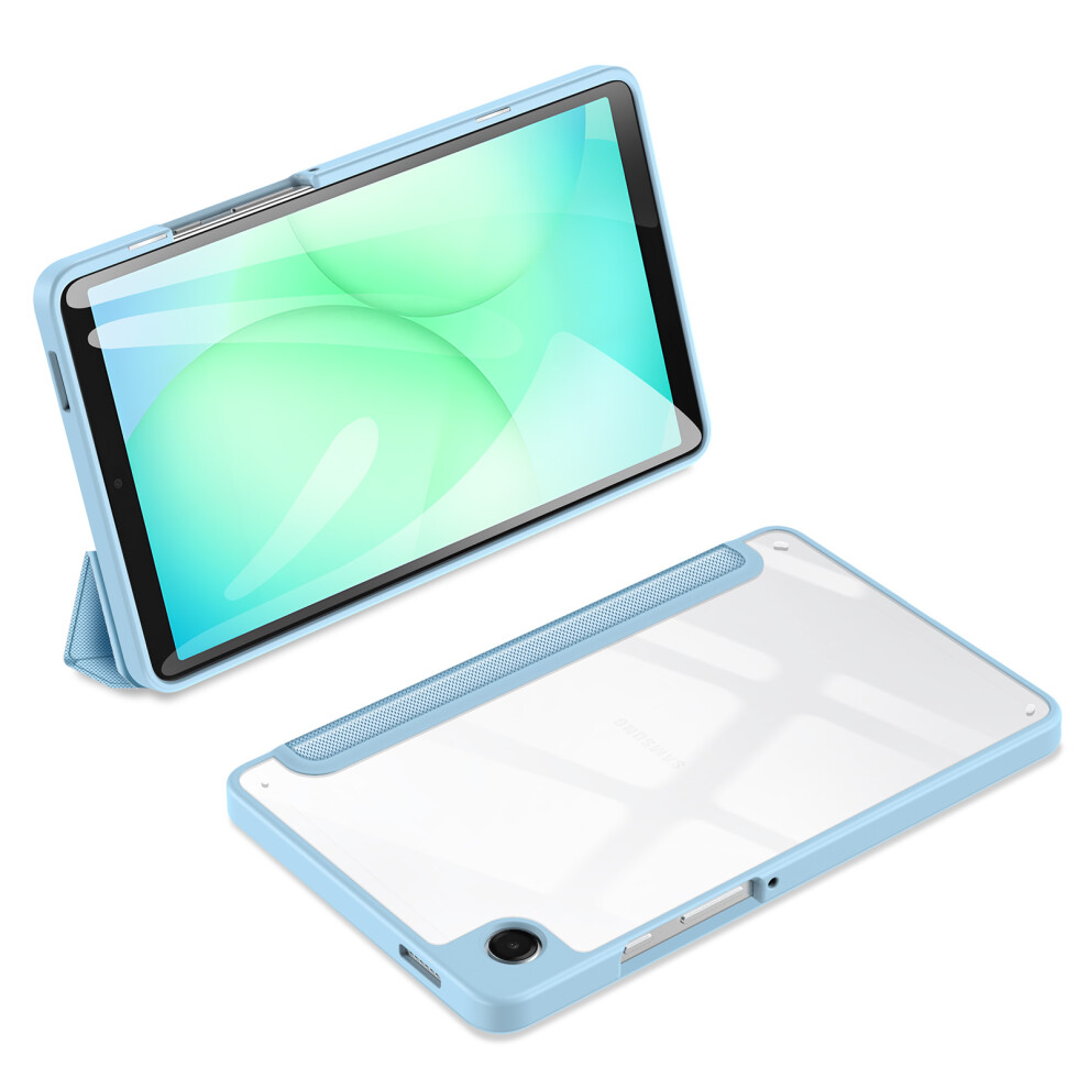 (Blue) For Samsung Galaxy Tab A9 / Galaxy Tab A11 Case Series Tri-Fold Stand Pu Leather Tablet Cover Blue 6914282459811