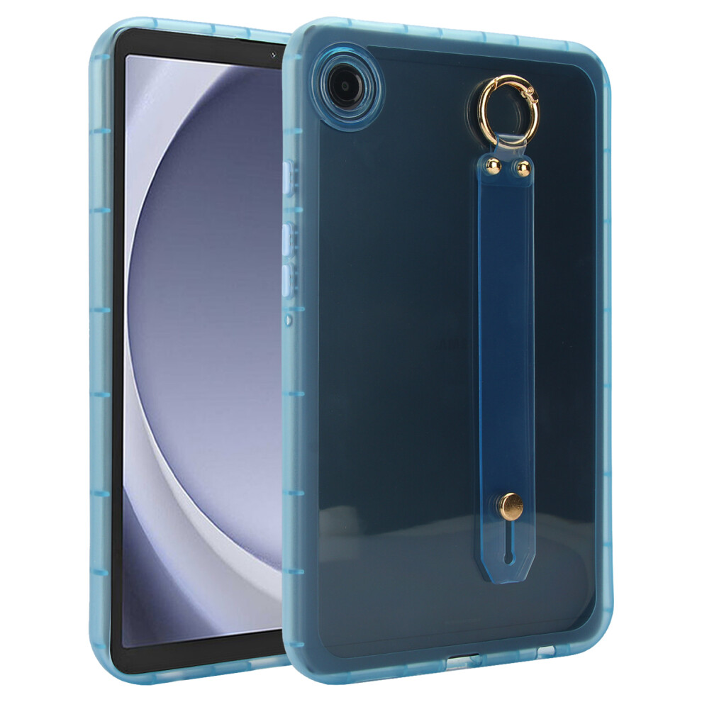 (Blue) For Samsung Galaxy Tab A9 Case Shockproof Tpu Tablet Cover With Wristband Blue 6914286516558