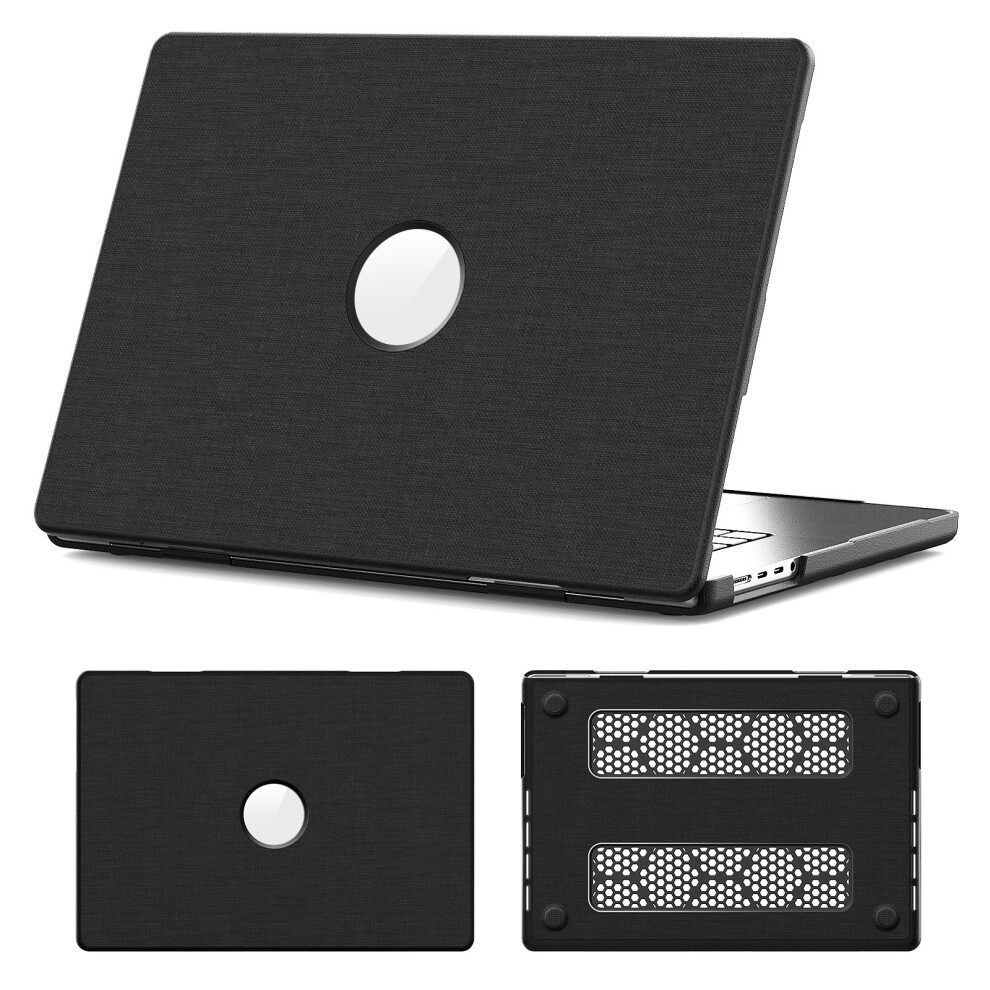 (Black) Laptop Case For Macbook Pro 16 Inch (2024) / (2023) / (2021) (A2485 M1 Pro / M1 Max / A2780 / M3 A2991 / M4 A3403 A3186) Protectiv Black 6914287775138