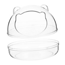 Hamster Sawdust Bath SeeThrough Sauna Small Pet Toilet For Hamster Rabbit Chinchilla Acrylic