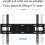 Adjustable universal telescopic ceiling TV mount, suitable for 60-100 inch TVs. 4