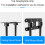 Adjustable universal telescopic ceiling TV mount, suitable for 60-100 inch TVs. 5