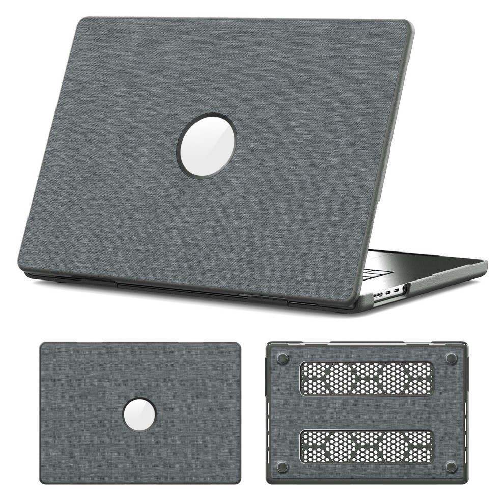 (Grey) Laptop Case For Macbook Pro 16 Inch (2024) / (2023) / (2021) (A2485 M1 Pro / M1 Max / A2780 / M3 A2991 / M4 A3403 A3186) Protectiv Grey 6914289613216