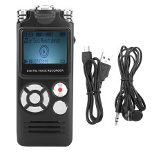 Hoogwaardige draagbare digitale spraakgestuurde recorder en afspeelapparaat met HD-dubbele microfoontechnologie, ruisonderdrukking, spraakgestuurde