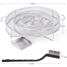 Koudrookgenerator, roestvrijstalen buitenrookoven voor barbecue, perfect cadeau voor barbecue-liefhebbers met een gebruiksvriendelijk ontwerp en een