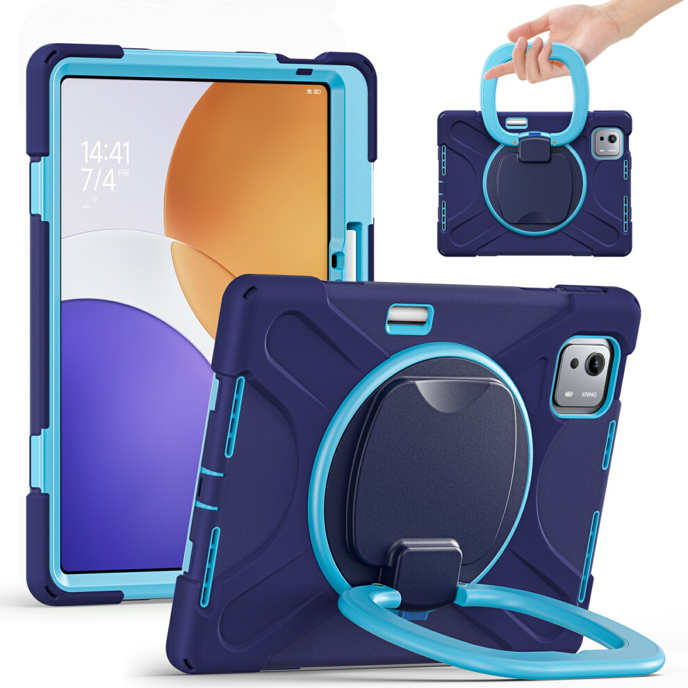 (Navy ) For Xiaomi Pad 7S Pro 12.5 / 6S Pro 12.4 Case Kickstand Tpu + Pc + Silicone Tablet Cover Blue 6914289355567