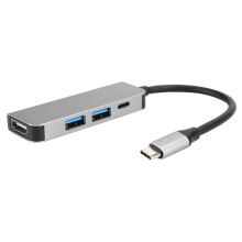 Docking station multifunzionale, dock Switch portatile con ricarica rapida PD e design leggero in lega di alluminio, supporta l'uscita HDMI per film