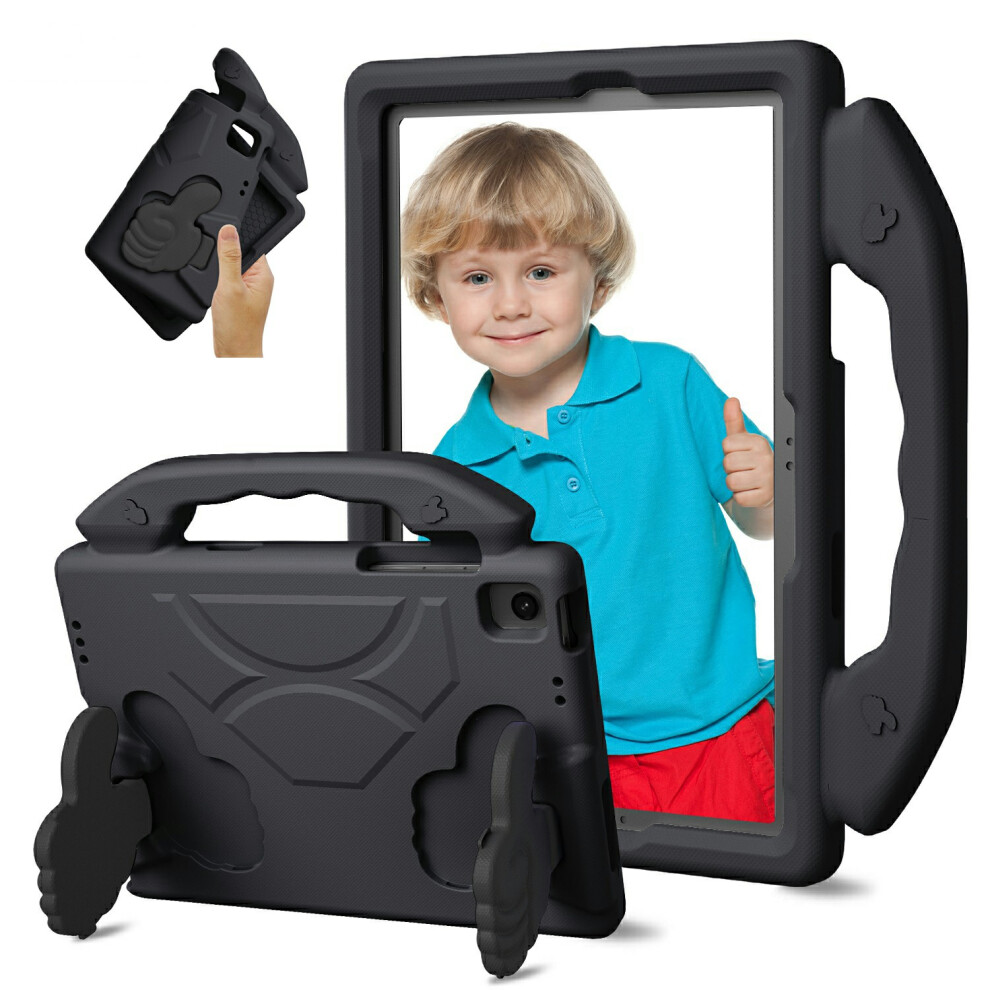(Black) For Samsung Galaxy Tab A11+ / A9+ Case Ultra-Soft Eva Thumb Kickstand Tablet Cover Black 6914283963072