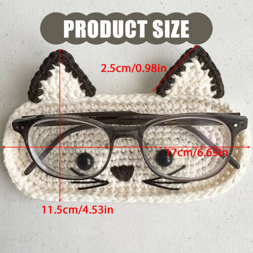 Creative Crocheted Eyewear Stand Animal Theme Knitted-style B 1