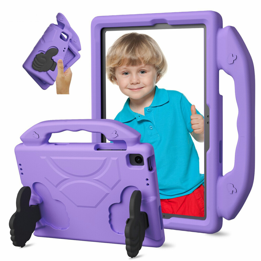 (Purple) For Samsung Galaxy Tab A11+ / A9+ Case Ultra-Soft Eva Thumb Kickstand Tablet Cover Purple 6914282996453
