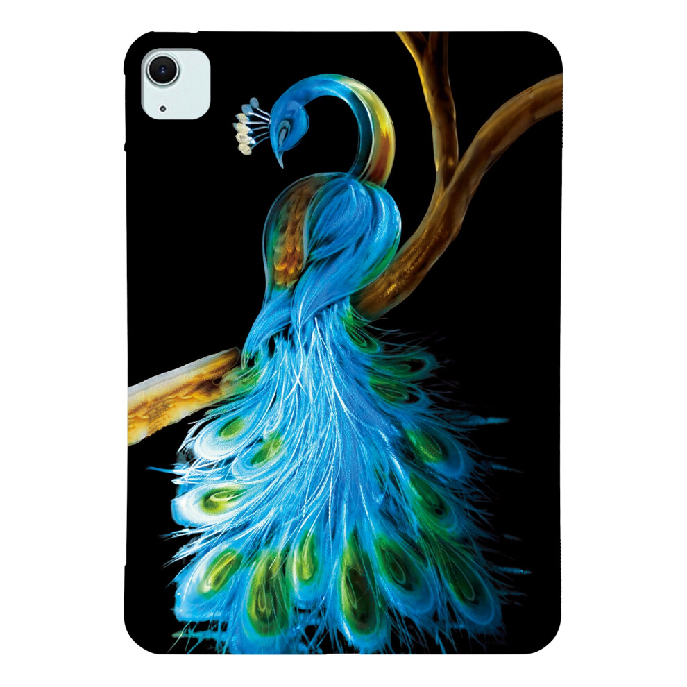 (Peacock) Tablet Case For Ipad Air 13 (2025) / (2024) / Pro 12.9 (2022) / (2021) / (2020) / (2018) Pattern Printing Slim Soft Tpu 6914286404718