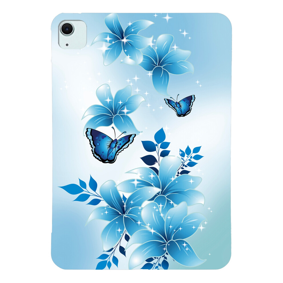 ( Butterfly) Tablet Case For Ipad Air 13 (2025) / (2024) / Pro 12.9 (2022) / (2021) / (2020) / (2018) Pattern Printing Slim Soft Tpu Blue 6914286252562