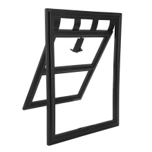Cat Screen Door for Sliding Glass Door, Lockable Pet Door Flap, Small Size, Fits Screen Doors and Thin Exterior Doors