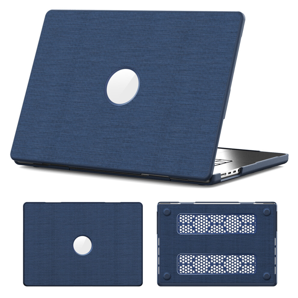 (Navy ) Laptop Case For Macbook Pro 16 Inch (2024) / (2023) / (2021) (A2485 M1 Pro / M1 Max / A2780 / M3 A2991 / M4 A3403 A3186) Protectiv Blue 6914288751544