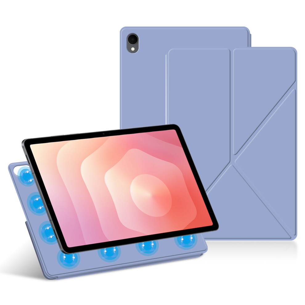 (Baby ) For Samsung Galaxy Tab S11 Leather Case Origami Stand Magnetic Tablet Cover Auto Wake / Sleep Blue 6914285098109
