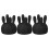 3 Pieces Boxed Milk Diverters 3D Printed PETG Caps for-Black 1