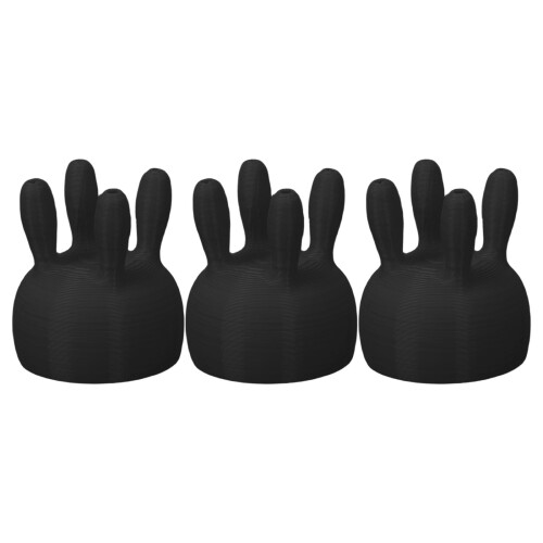 3 Pieces Boxed Milk Diverters 3D Printed PETG Caps for-Black