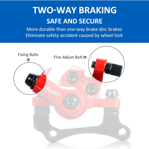 Solid Disc Brake Calipers Front and Rear for Kugoo M4 Electric Scooter Caliper Replacement 1