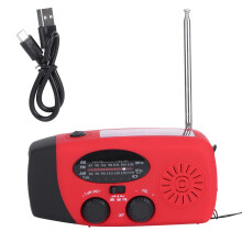 Rádio portátil de sobrevivência com alimentação própria, rádio meteorológico NOAA com design à prova d'água, rádio AM/FM para preparação
