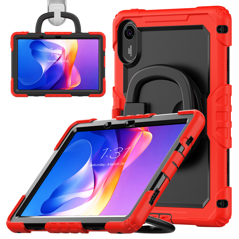 (Red) For Xiaomi Mi Pad 2 Kickstand Case With Stylus Holder Pc Silicone Tablet Cover Red 6914288984195