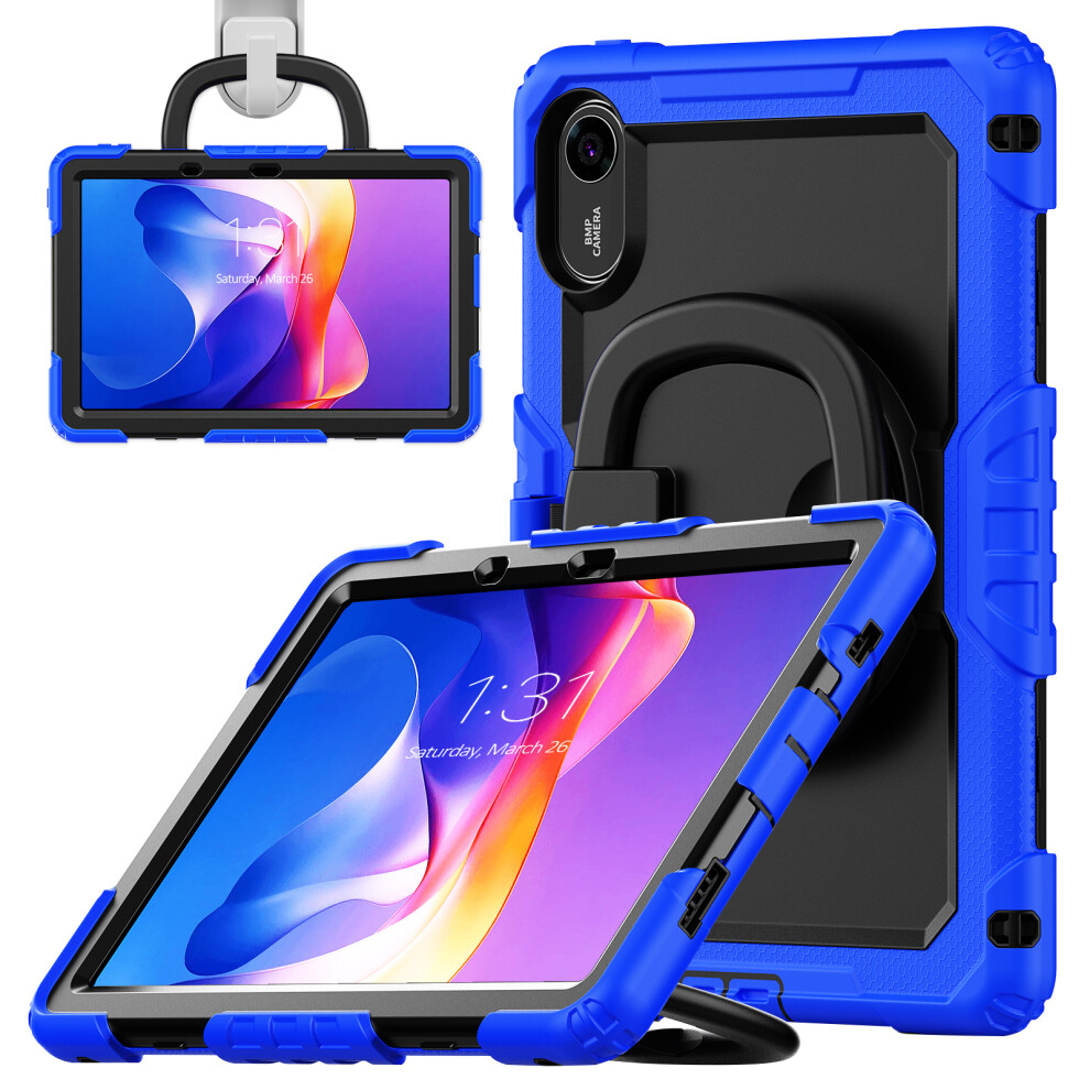 (Dark ) For Xiaomi Redmi Pad 2 Kickstand Case With Stylus Holder Pc Silicone Tablet Cover Blue 6914289689747