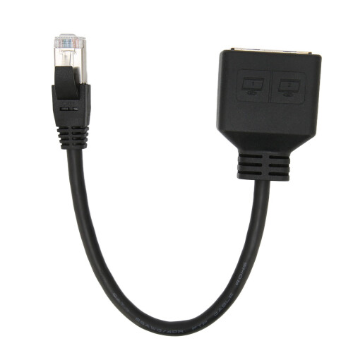 Προσαρμογέας δικτύου Rj45, καλώδιο τύπου Ethernet Y για DSL υψηλής ταχύτητας, καλώδιο 1