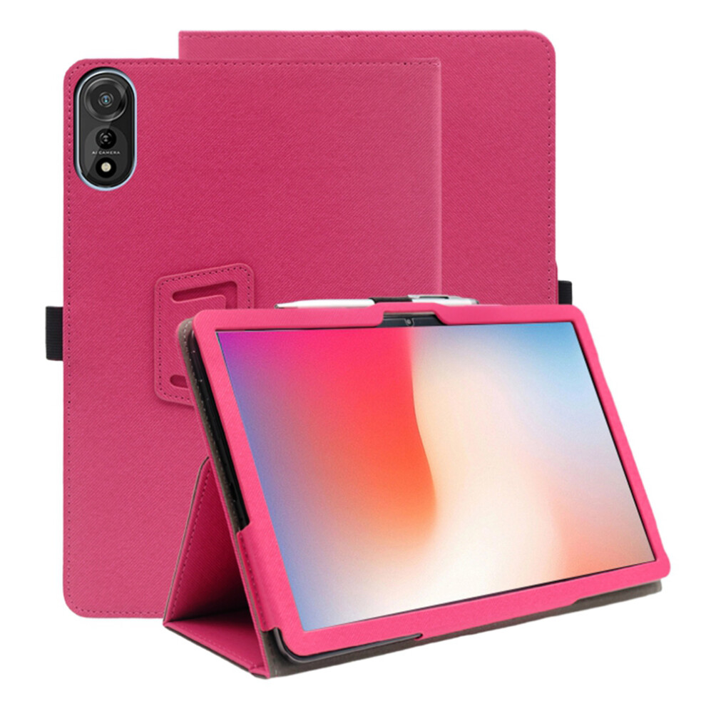 (Rose) For Blackview Mega 2 Case Stand Pu Leather Tablet Cover Built-In Hand Strap 6914286336002