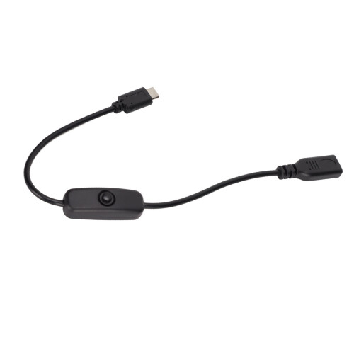 Καλώδιο επέκτασης διακόπτη τροφοδοσίας USB C αρσενικό σε θηλυκό με κουμπί