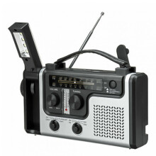 Radio AM/FM solaire à manivelle, transistor portable avec grand haut-parleur, fonctionne sur piles pour les situations d'urgence, les loisirs de