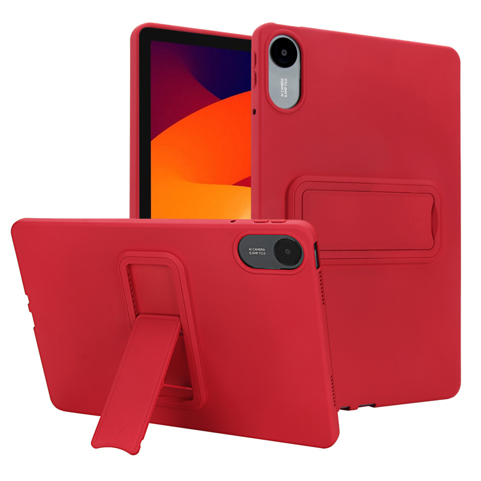 (Red) For Xiaomi Mi Pad 2 Case Tpu + Pc Skin-Friendly Kickstand Tablet Cover Red 6914284781163
