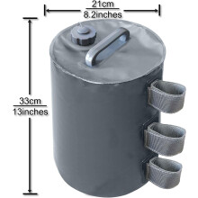 Saco de lastro para cobertura, resistente e à prova de vazamentos, com grande capacidade, alternativa à areia para diversas estruturas externas,