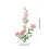 5 pièces fleur brodée fer sur patchs broderie coudre sur-Rouge 4