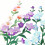 5 pièces fleur brodée fer sur patchs broderie coudre sur-Rouge 7