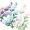 5 pièces fleur brodée fer sur patchs broderie coudre sur-Rouge 6