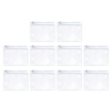 10 Pieces Small EVA Zippered Bags Safe And-transparent 9.5x7.5
