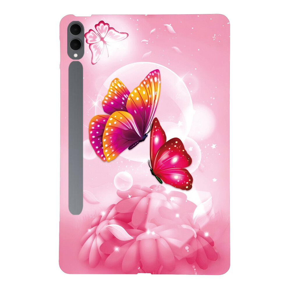 ( Butterfly) For Samsung Galaxy Tab S11 Ultra Case Pattern Printing Slim Soft Tpu Tablet Cover Pink 6914285630569
