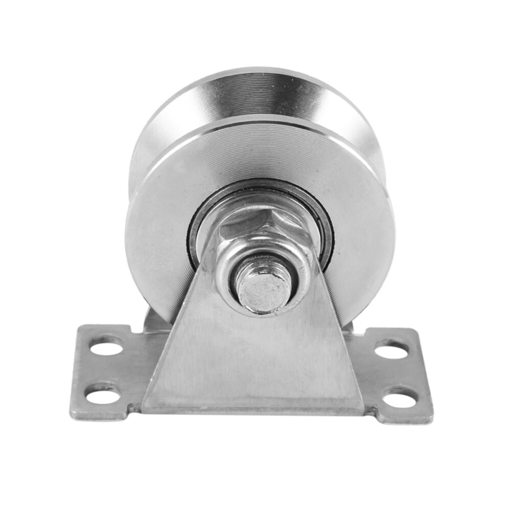 Vtype Stainless Steel Pulley Block 1Pack Mute Bearings Groove Sliding Roller Track Wheel 9119770973054