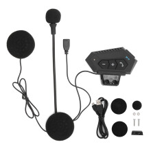 Motorcykelhjelm Bluetooth-hovedtelefoner, nem installation og støjreduktion, vandtæt til motorcykel, skiløb, cykling