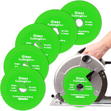 Glass Cutting Disc 5Pack 4Inch Diamond For Angle Grinder UltraThin Glass Blade Jade Crystal Tile Ceramic