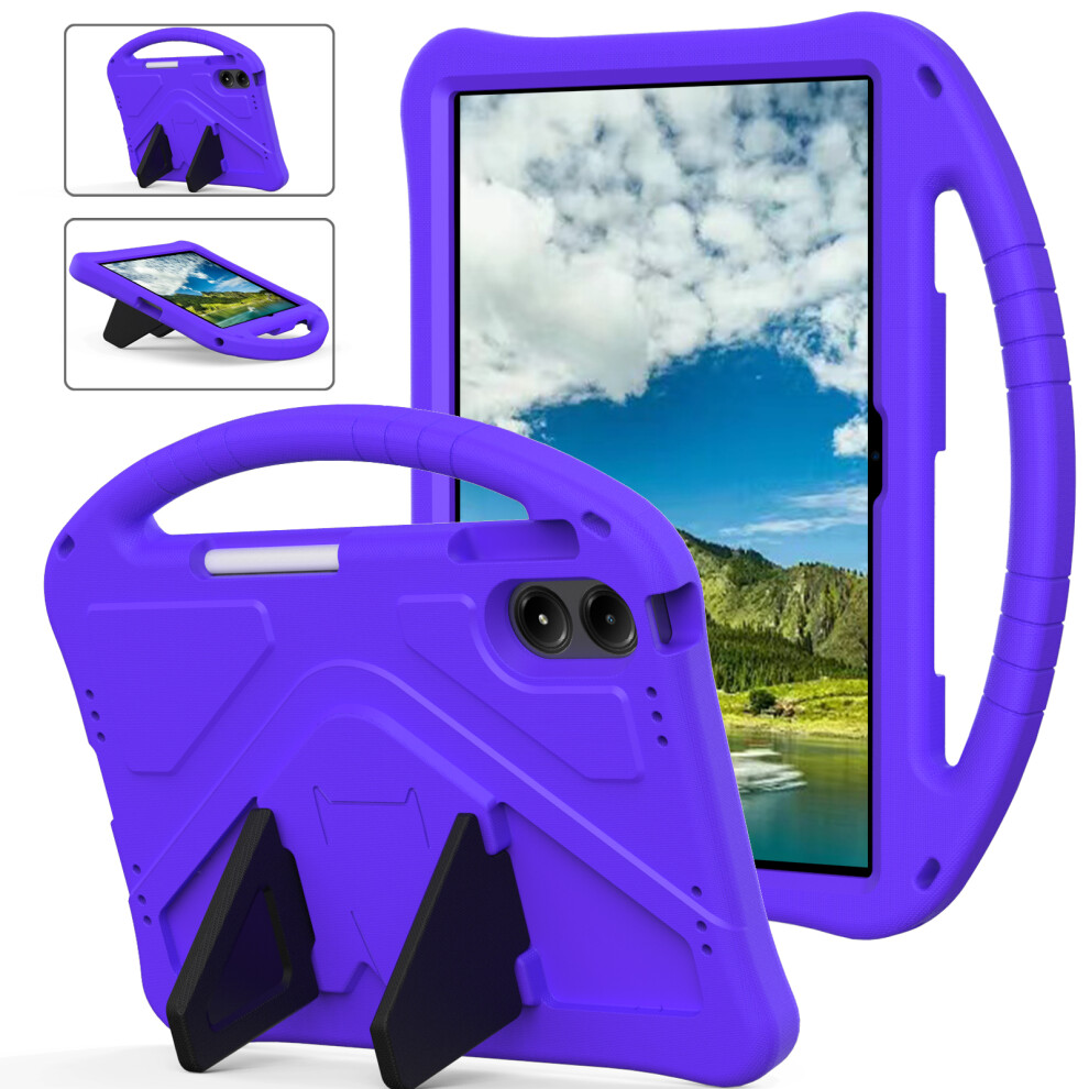 (Purple) For Xiaomi Redmi Pad 2 Pro Case Eva Tablet Cover With Handle Kickstand Children Friendly Purple 6914287534476