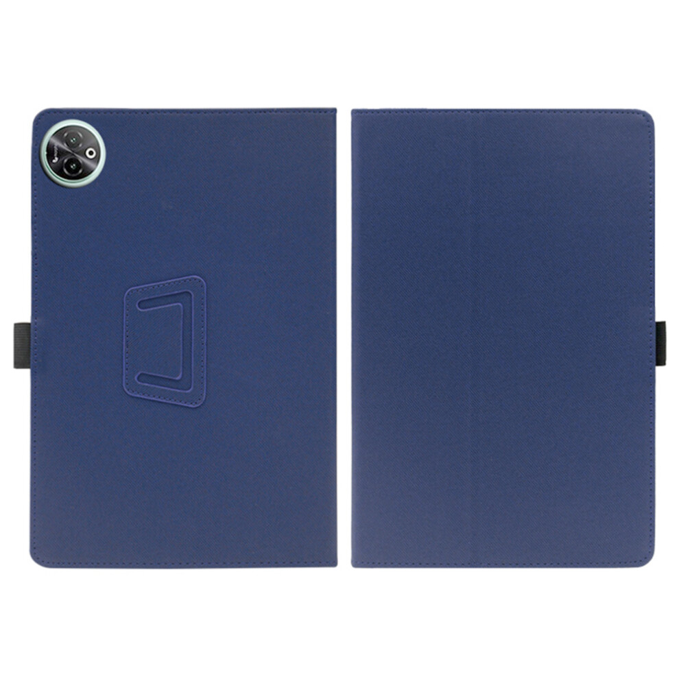 (Dark ) For Doogee Tab E3 Max Case Stand Pu Leather Tablet Cover Built-In Hand Strap Blue 6914280376059