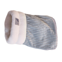 Cat Sleep Bag Fleece Winter Blanket With Pocket Nest, Thick Lining, For Kitten Or Puppy, Gray/White/Brown