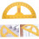 180degree Protractor Large Angle Ruler Drawing Tool Teacher Stationery Precision Measuring Plastic Protractor 2