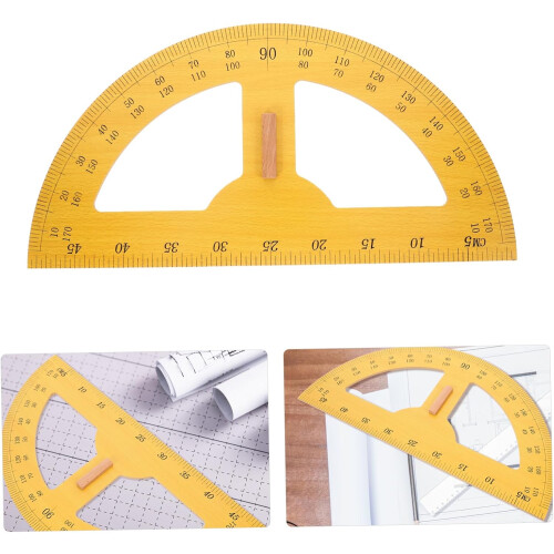 180degree Protractor Large Angle Ruler Drawing Tool Teacher Stationery Precision Measuring Plastic Protractor 1