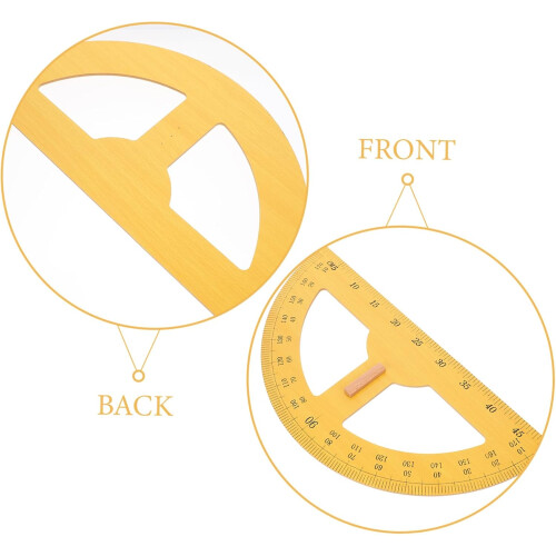 180degree Protractor Large Angle Ruler Drawing Tool Teacher Stationery Precision Measuring Plastic Protractor 2