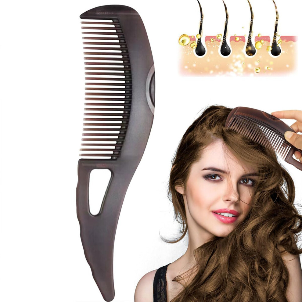 Dandruff Comb Remover with Hollow Tooth Design, Scalp Itching Relief, Press Type Hair Comb for Men and Women