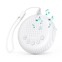 White Noise Machine with Cry Detection, 10 Sounds, USB Rechargeable Baby Sleep Machine with Timer and Memory